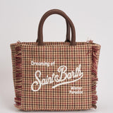 Borsa donna Vanity Mini Wool Pied de Poule marrone VANITYMNWL PDP45 MC2 SAINT BARTH 