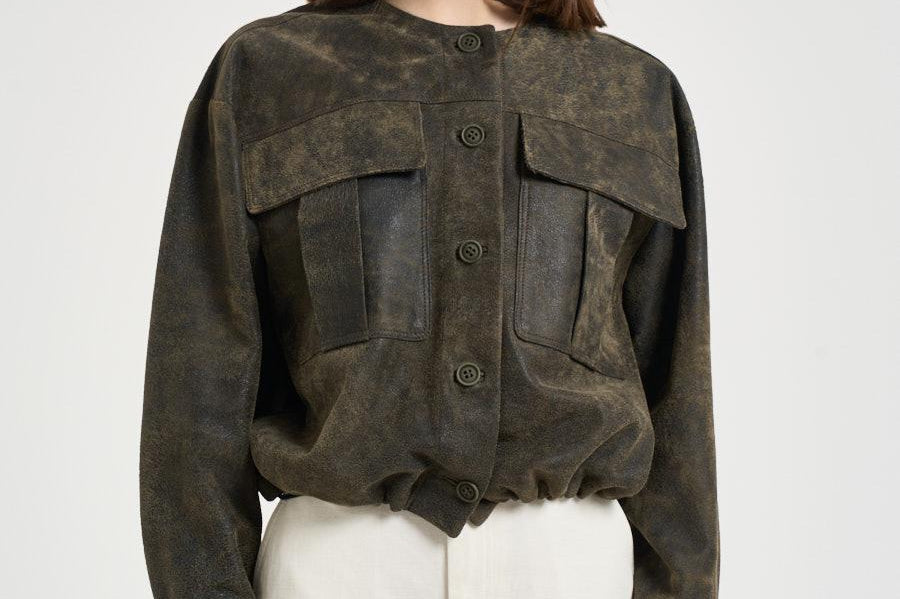 Giacca donna effetto vintage marrone 50009D ARMY SALVATORE SANTORO 