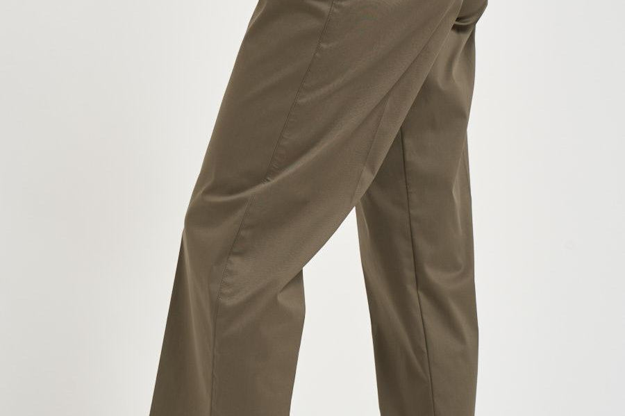 Pantalone donna dritto verde SERENA CROP UB1465XARMY BERWICH 