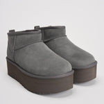 Stivale donna platform Ultra mini grigio 1135092 CHARCOLE UGG 