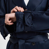 Trench donna lungo viscosa blu 11779 NAVY ANINE BING 