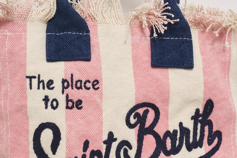 Borsa donna Colette a righe rosa COLETTE 03301H MC2 SAINT BARTH 