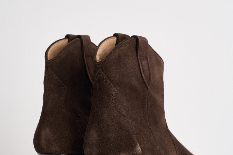 Stivali donna in suede testa di moro BO0002FA A1A03S50CL ISABEL MARANT 