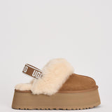 Ciabatta donna Funkette chestnut 1113474 CHESTNUT UGG 