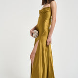 Abito donna lungo oro 626SS6809S GOLDEN DANAME 