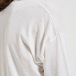 Maglia donna scollo a V bianca JV000015D 520561000 HERNO 
