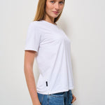 T-shirt donna girocollo bianca 25700 09 RRD 