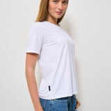 T-shirt donna girocollo bianca 25700 09 RRD 