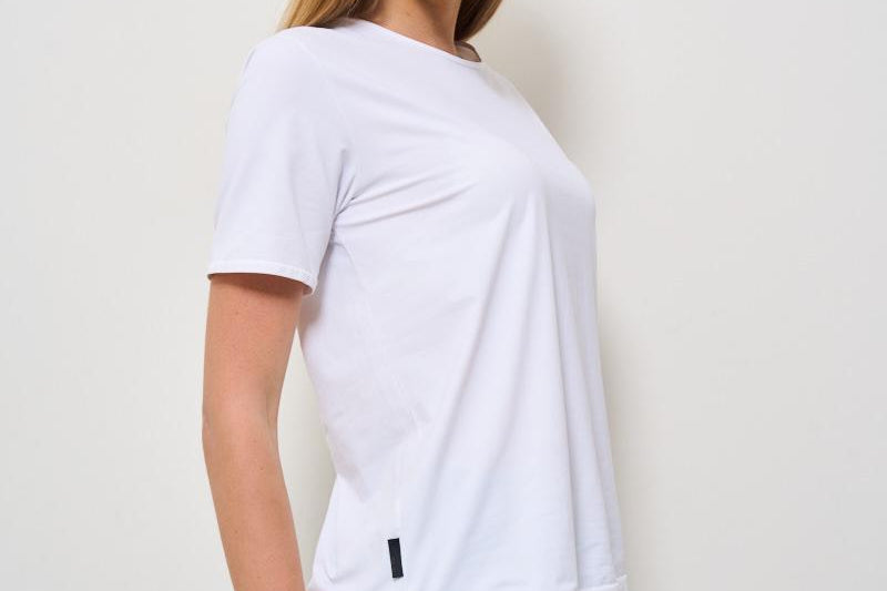 T-shirt donna girocollo bianca 25700 09 RRD 
