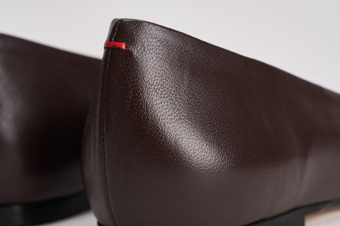 Ballerina donna a punta moro FL0113001003 MOKA AEYDE 