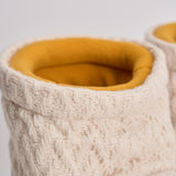 Stivale donna da neve in maglia panna 1409750 L032WHITESAND MOON BOOT 