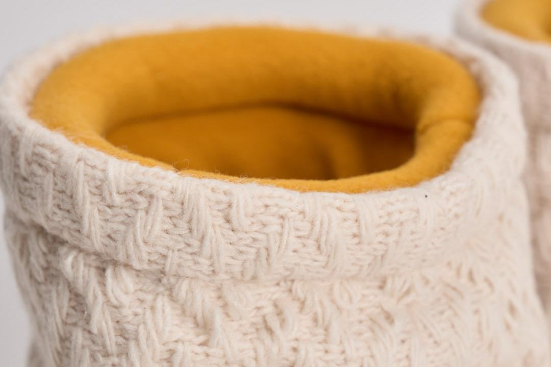 Stivale donna da neve in maglia panna 1409750 L032WHITESAND MOON BOOT 