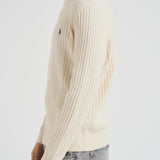 Maglia uomo a costine panna 710974167 003 RALPH LAUREN 
