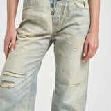 Jeans donna Bonnie in denim chiaro con rotture BONNIETLO TLO HAIKURE 