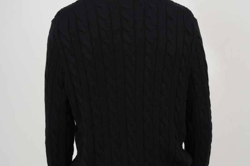 Maglia uomo nera girocollo 710775885 012 RALPH LAUREN 