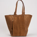 Borsa donna 24.7 Fringed Palmellato marrone GWA00766 A00074655312 GOLDEN GOOSE 