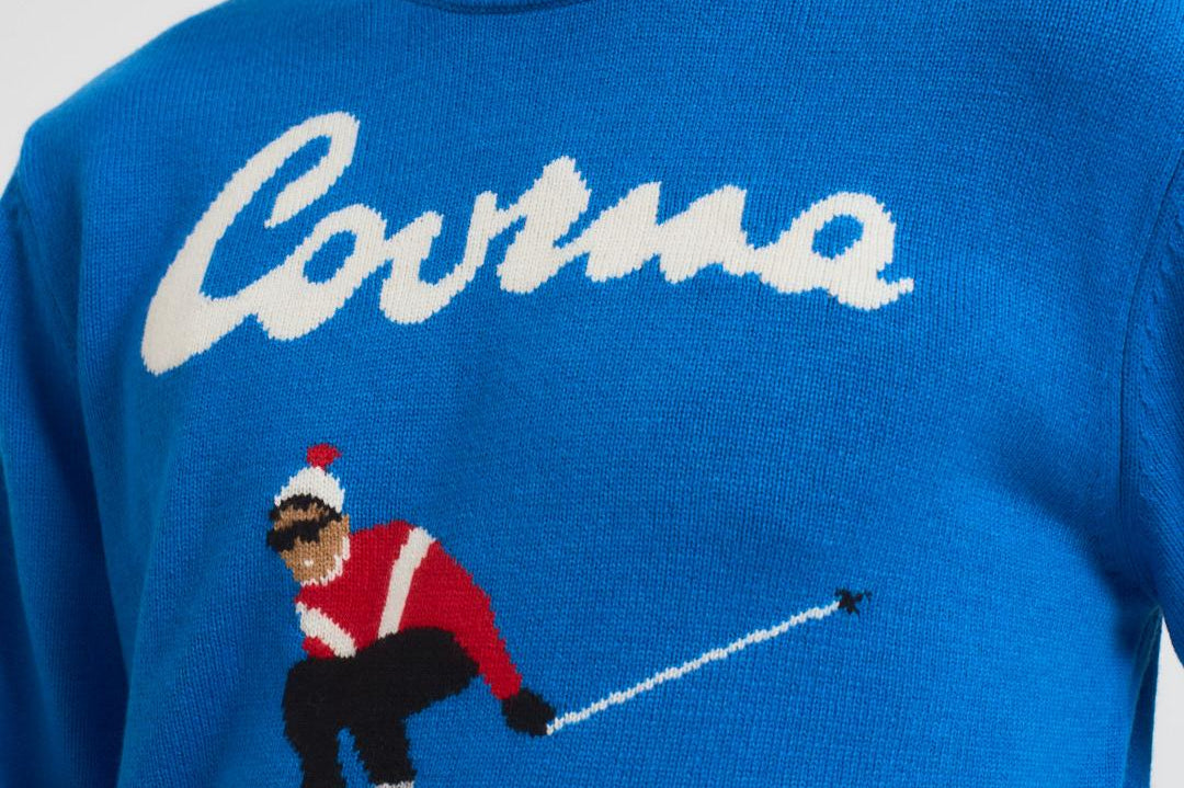 Maglia uomo girocollo con cartolina Courma royal HERONC COURMAJ17 MC2 SAINT BARTH 