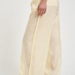 Pantalone donna in lino burro S6SN33 A41 SEMICOUTURE 
