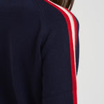 Maglia donna con stampa blu e rossa PEAK SKILOVE6141 MC2 SAINT BARTH 