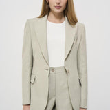 Blazer donna gesso Raisa monopetto D420267 RAISA25038 P.a.r.o.s.h. 