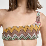 Bikini donna monospalla zig zag multicolor MC23SP02 BR014KSM9YK MISSONI 