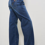Jeans donna wide-leg denim blu DP427 DS0296800 DONDUP 