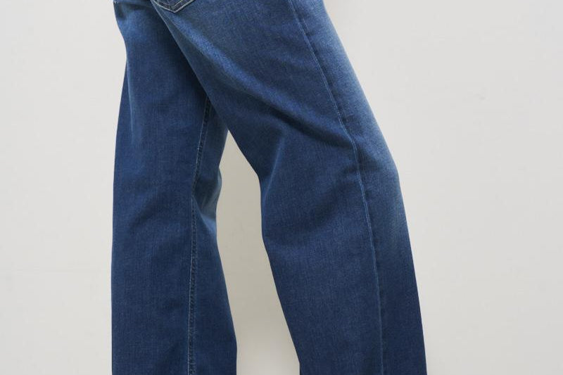 Jeans donna wide-leg denim blu DP427 DS0296800 DONDUP 