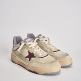 Sneakers uomo Forty2 crema e viola GMF00630 F00795815484 GOLDEN GOOSE 