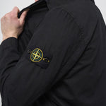 Camicia uomo nera con zip 1200032 S00WNV0129 STONE ISLAND 