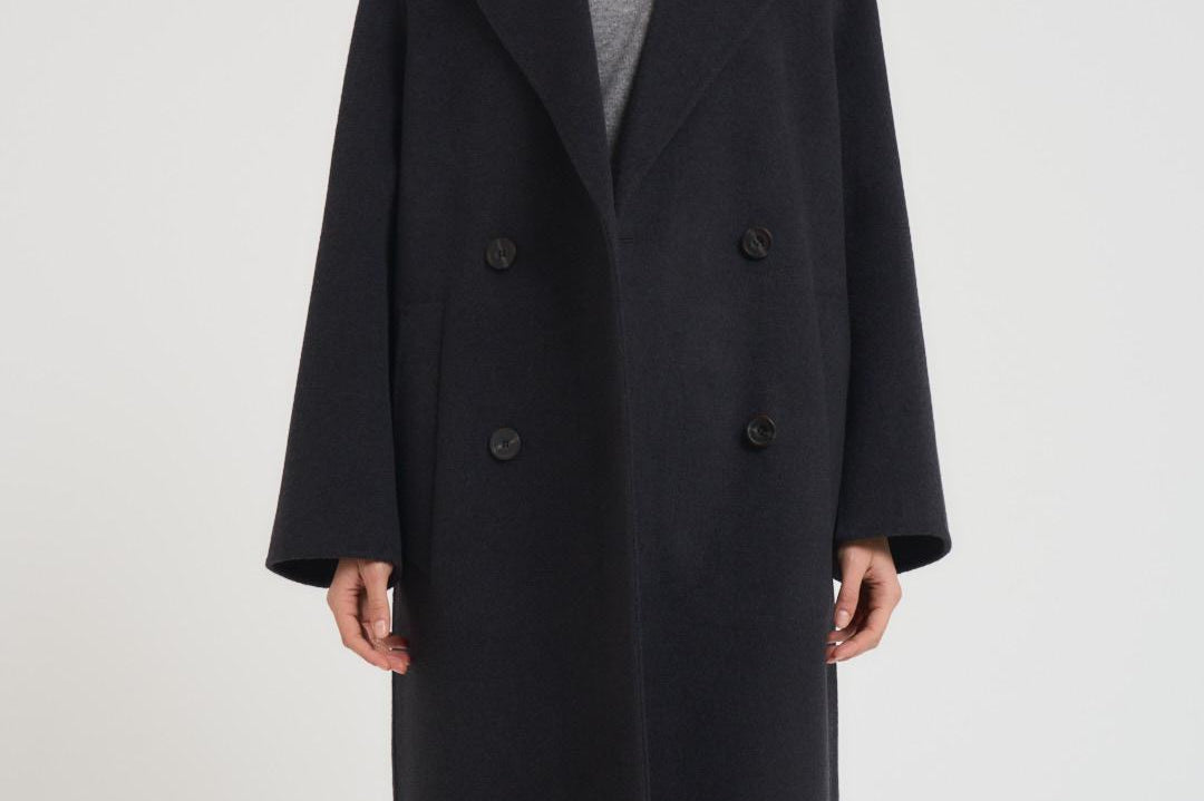 Cappotto donna in lana antracite DIANE DARK GREY ACCADEMIE TESSILI 