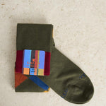 Calze uomo fantasia verde militare AP511567 14647MILITARE GALLO 