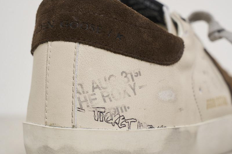 Sneakers uomo Super-Star talloncino marrone GMF00101 F00686710607 GOLDEN GOOSE 