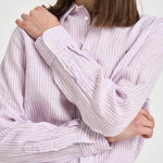Camicia donna a righe lilla 211A96158 006 RALPH LAUREN 