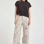 T-shirt donna in maglia marrone F6SA35 Y68 LIVIANA CONTI 