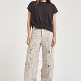 T-shirt donna in maglia marrone F6SA35 Y68 LIVIANA CONTI 