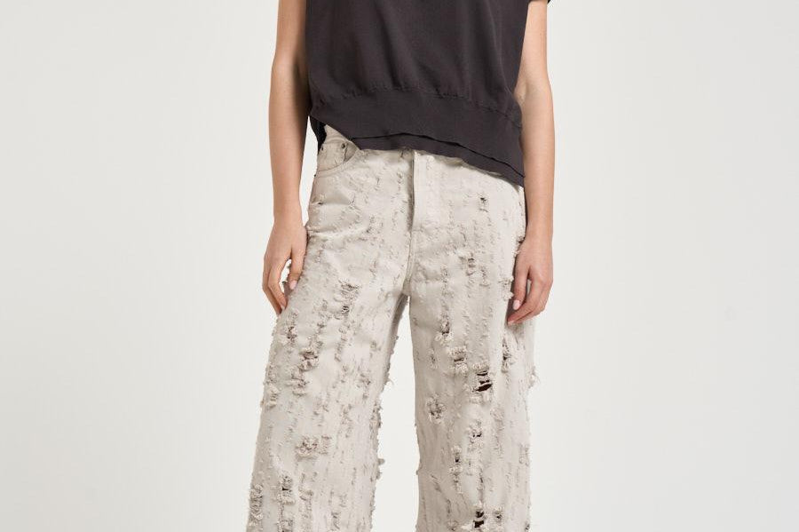 T-shirt donna in maglia marrone F6SA35 Y68 LIVIANA CONTI 