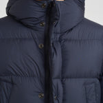 Piumino uomo trapuntato con cappuccio blu OU2087 3989 WOOLRICH 