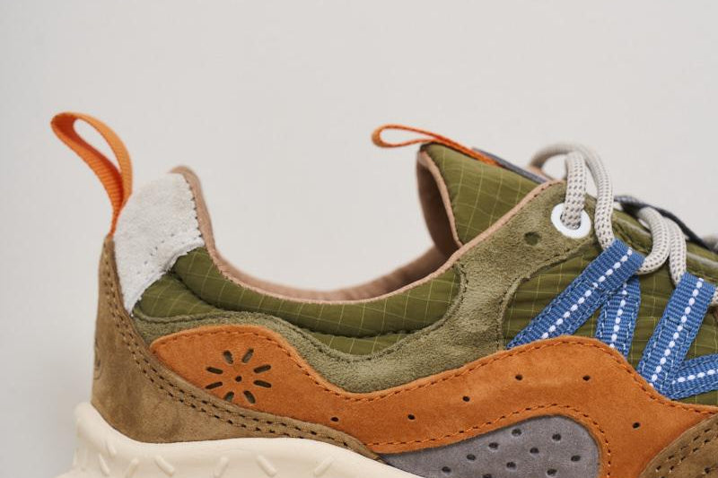 Sneakers uomo Yamano 3 verde 1F06 MILITAREBROWN FLOWER MOUNTAIN 