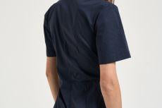 Abito donna midi drappeggiato blu notte L6SK30 N08 LIVIANA CONTI 