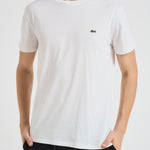 T-shirt uomo girocollo bianco TH6709 001 LACOSTE 