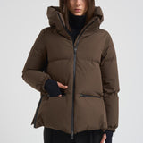 Piumino donna Laminar corto verde militare PI002045D 7400 HERNO 