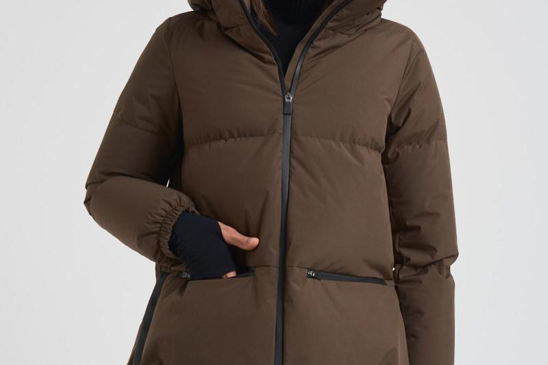 Piumino donna Laminar corto verde militare PI002045D 7400 HERNO 