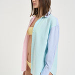 Camicia donna a righe multicolor CYS0001 MIX MC2 SAINT BARTH 