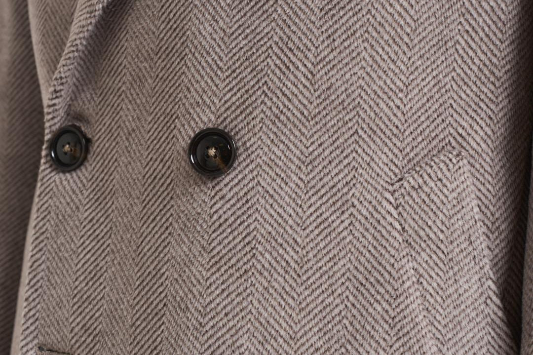 Cappotto uomo doppiopetto grigio MAINE MCPS126MORO ACCADEMIE TESSILI 