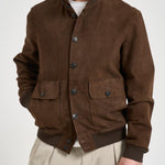 Giubbotto uomo in suede marrone RIVERSIDE SUEDE126 THE JACK LEATHERS 