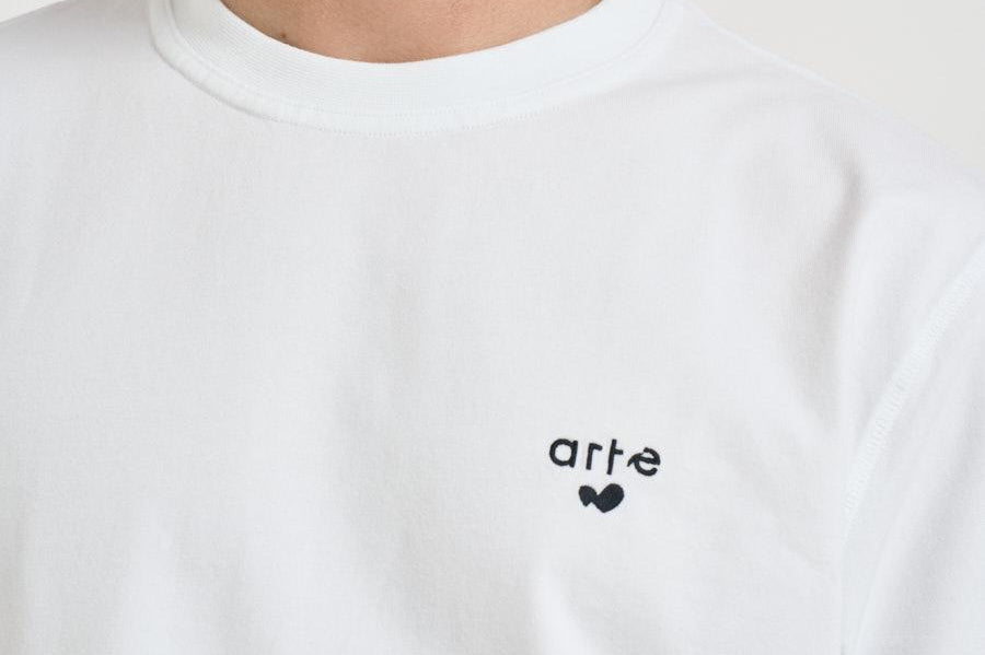T-shirt uomo girocollo bianca 125T 100 ARTE ANTWERP 