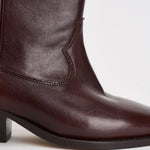 Stivale donna "Duerto" in pelle mogano BO0003FA D3A33S50MY ISABEL MARANT 