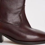 Stivale donna "Duerto" in pelle mogano BO0003FA D3A33S50MY ISABEL MARANT 