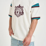 T-shirt uomo bianca e marrone TS293 CO248OFFWHITE DROLE DE MONSIEUR 