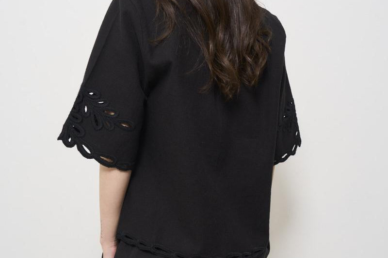Blusa donna Shana nera HT0586FA C1J12E02FK MARANT ETOILE 